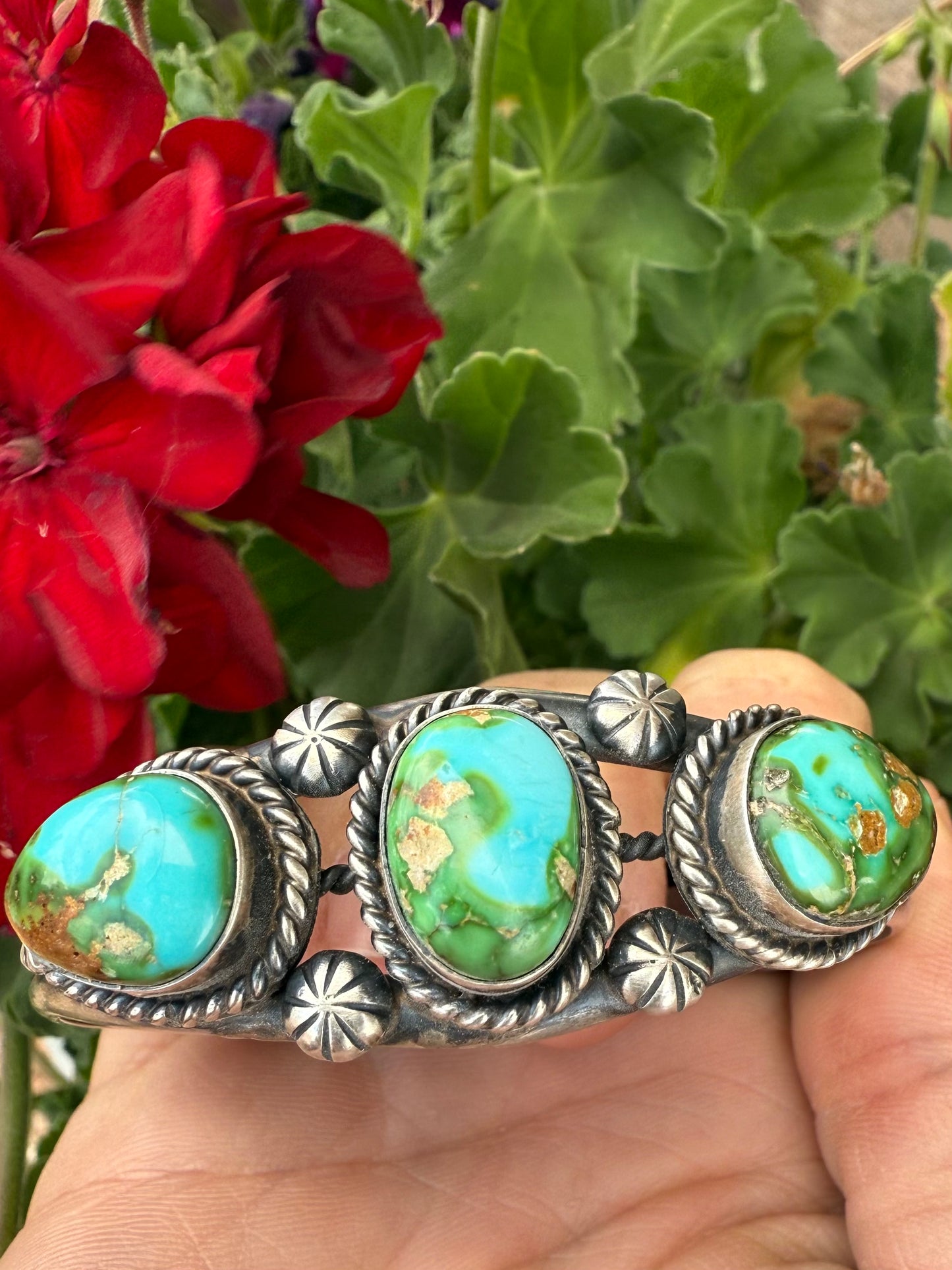 3 Stone Sonoran Gold Cuff
