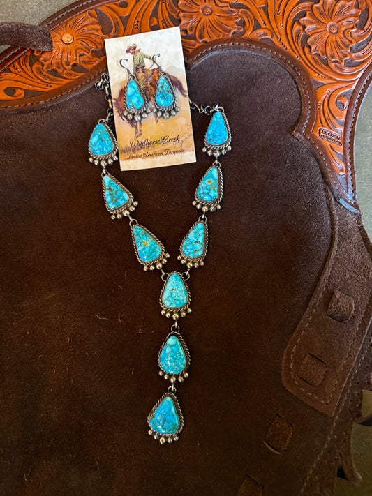 Webbed Kingman Lariat Set