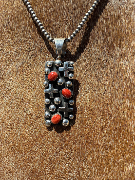 Chimney Butte Cross Dot Pendant