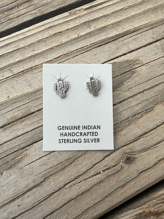 Stamped Cactus Studs