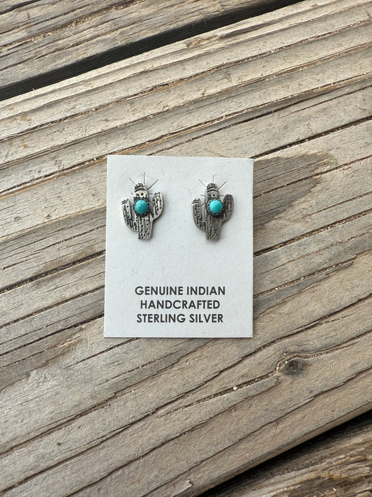 Kingman Cactus Studs