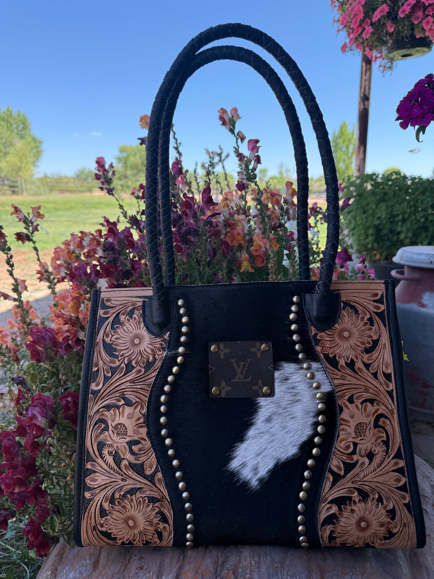 Upcycled LV Crossbody Bag